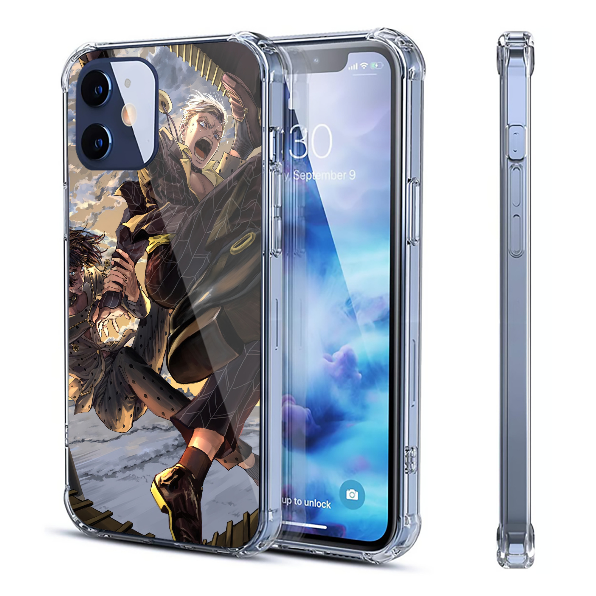 （画像用） ジョジョの奇妙な冒険 JoJo's Bizarre Adventure 【iPhone 12シリーズ対応】透明スマホケース（クリアソフトケース）